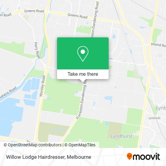Willow Lodge Hairdresser map