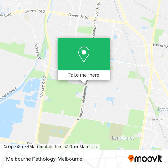 Melbourne Pathology map