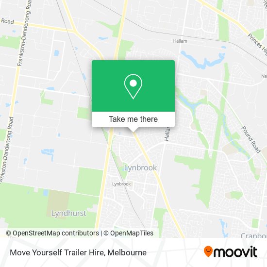 Move Yourself Trailer Hire map