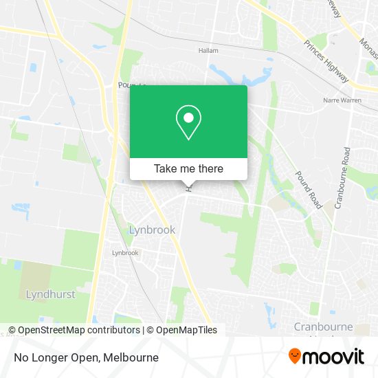 No Longer Open map