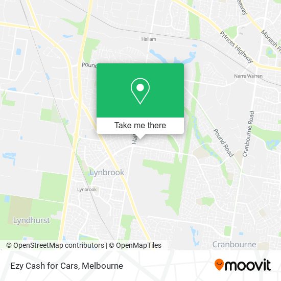 Ezy Cash for Cars map