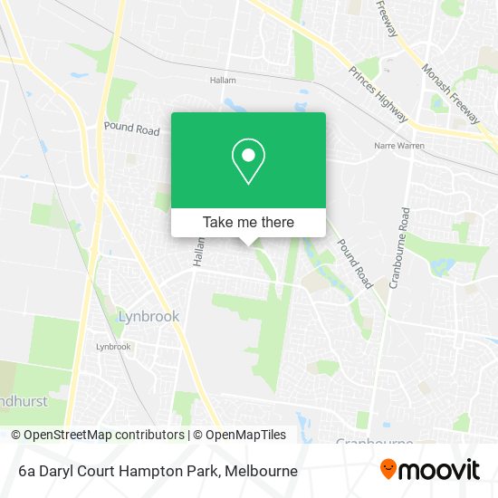 6a Daryl Court Hampton Park map