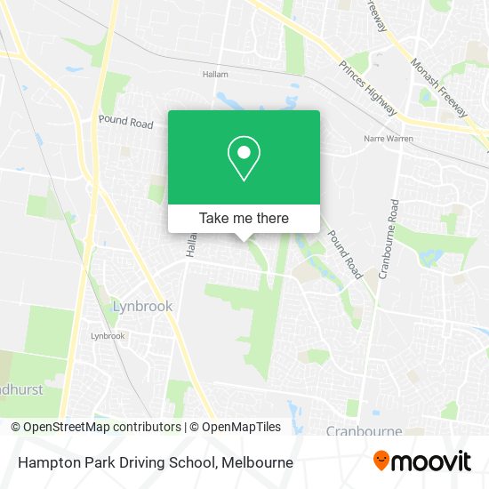Hampton Park Driving School map