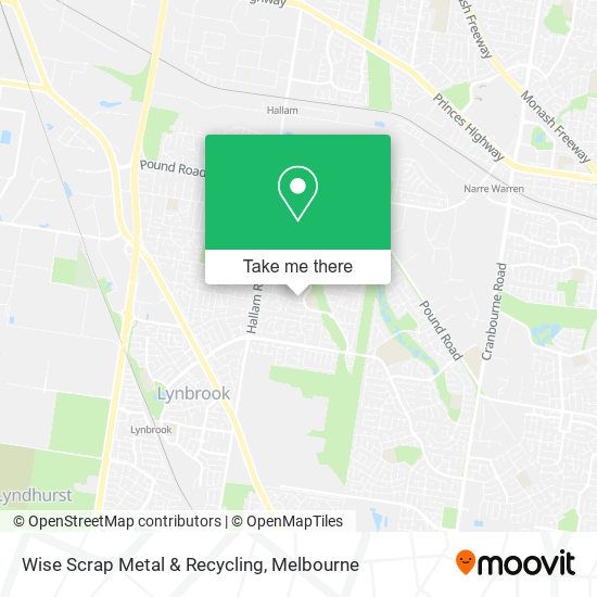 Mapa Wise Scrap Metal & Recycling