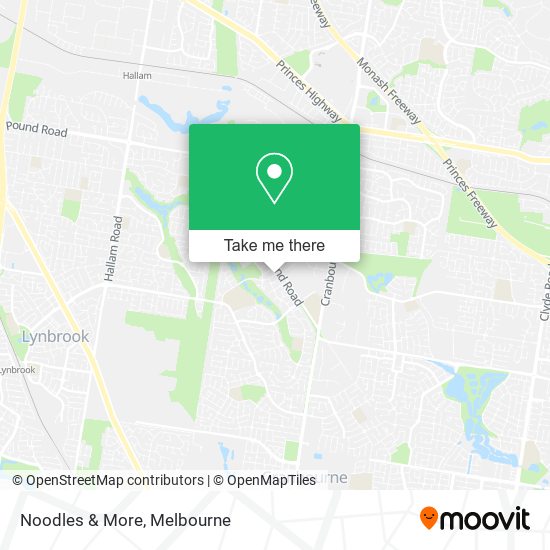 Noodles & More map