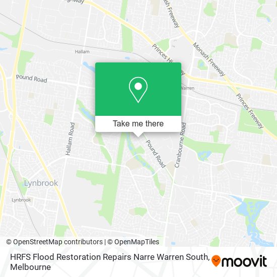 HRFS Flood Restoration Repairs Narre Warren South map