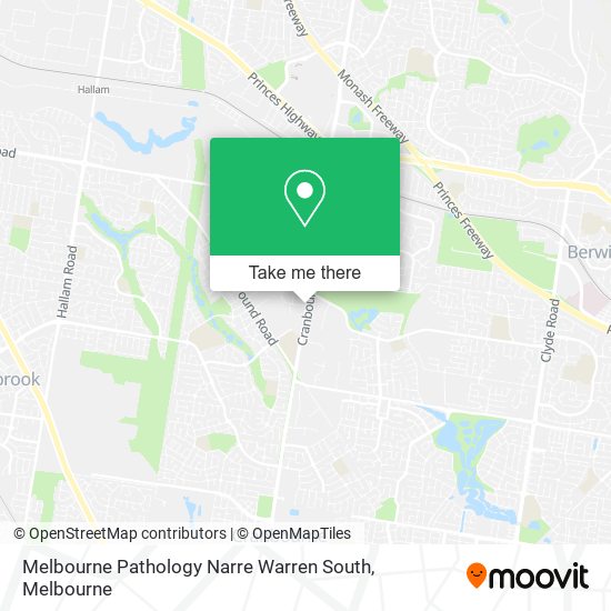 Mapa Melbourne Pathology Narre Warren South