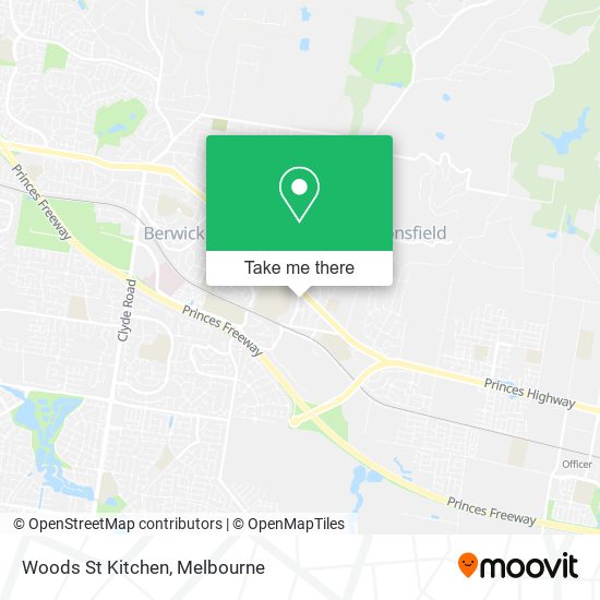 Woods St Kitchen map