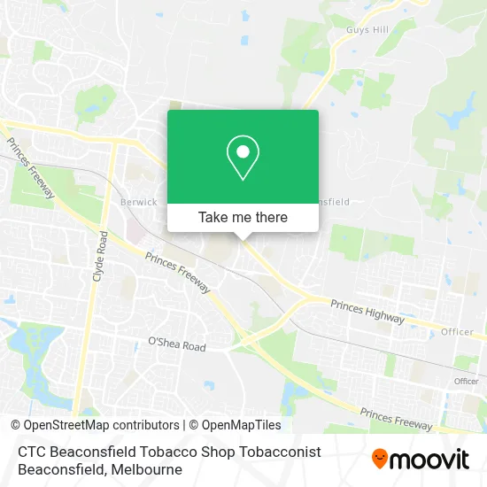 How to Get to CTC Beaconsfield Tobacco Shop Tobacconist Beaconsfield by Bus  or Train?