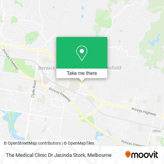 The Medical Clinic Dr Jacinda Stork map