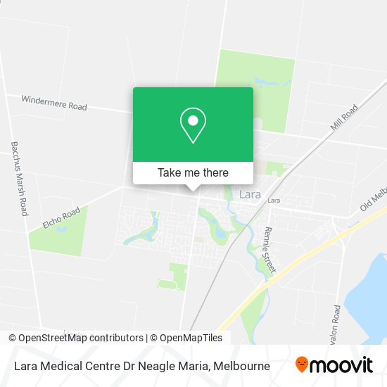 Lara Medical Centre Dr Neagle Maria map