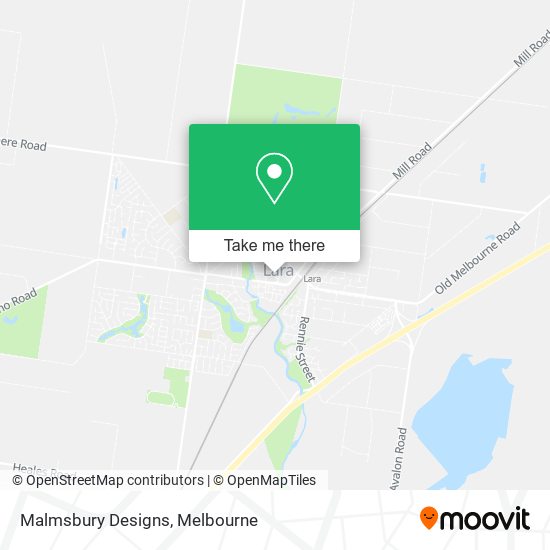 Malmsbury Designs map