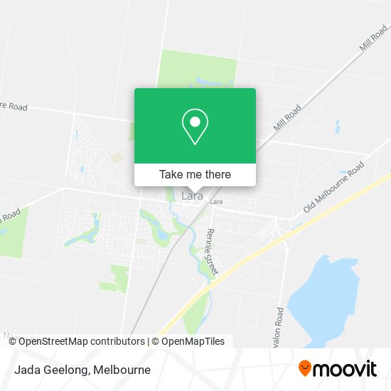 Mapa Jada Geelong