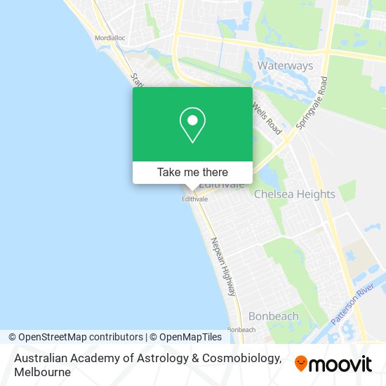 Australian Academy of Astrology & Cosmobiology map
