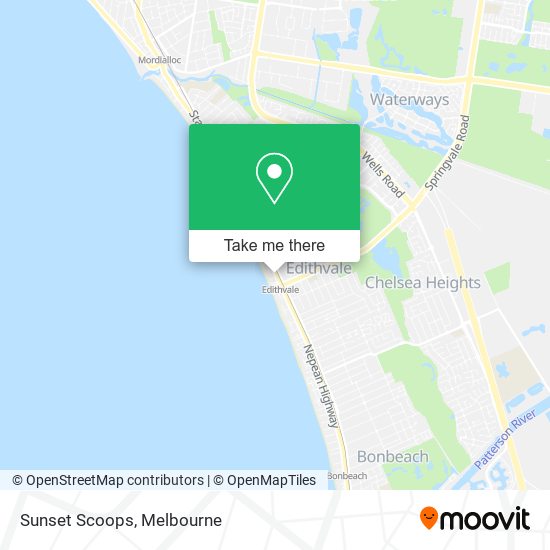 Sunset Scoops map