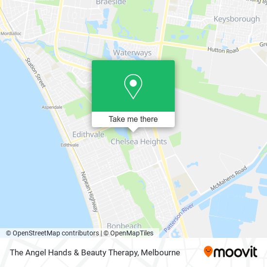 The Angel Hands & Beauty Therapy map