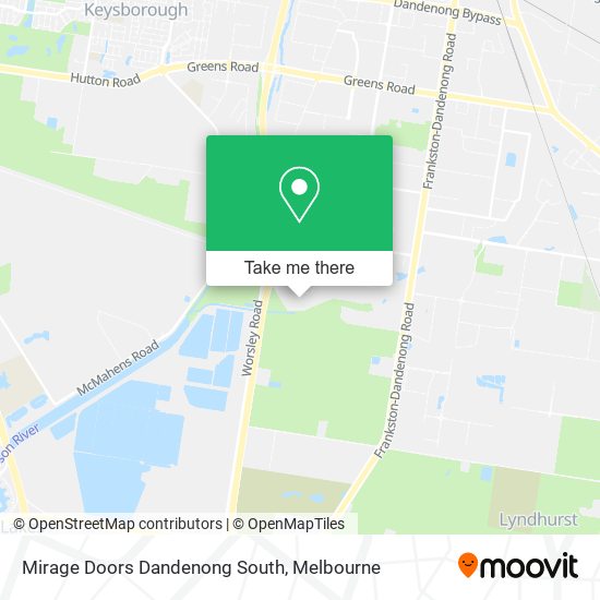 Mirage Doors Dandenong South map