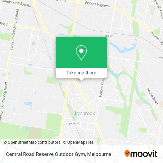 Mapa Central Road Reserve Outdoor Gym