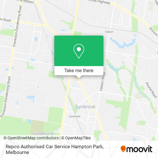 Repco Authorised Car Service Hampton Park map