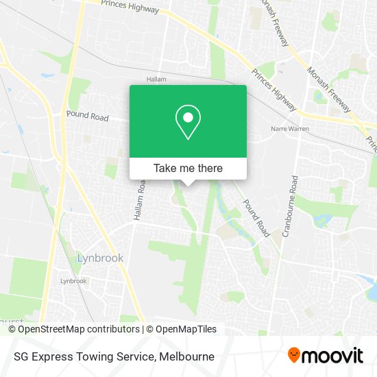 Mapa SG Express Towing Service