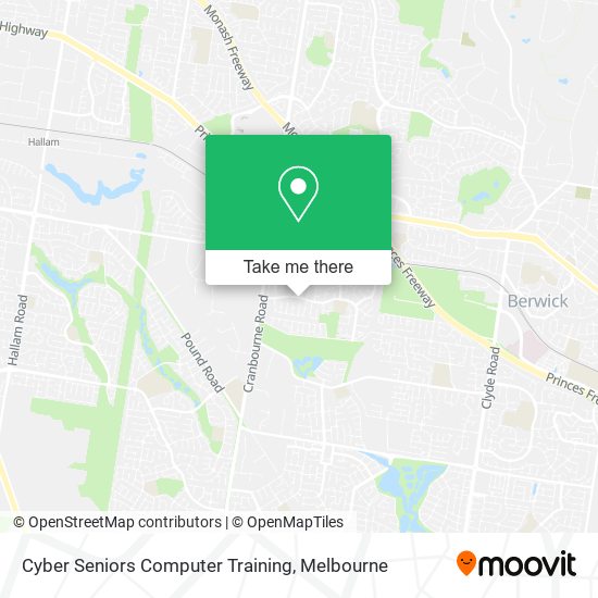 Cyber Seniors Computer Training map