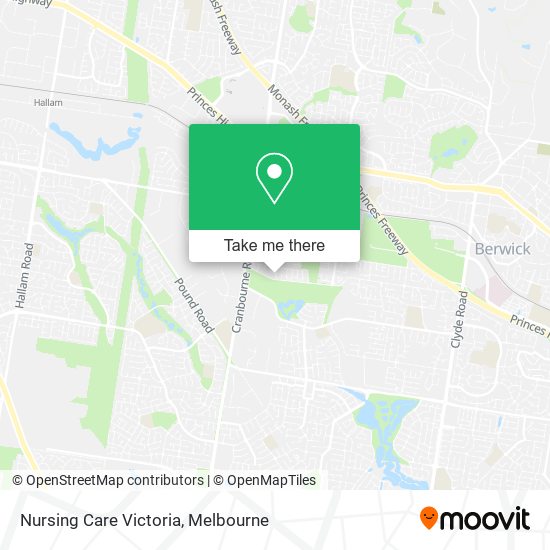 Mapa Nursing Care Victoria