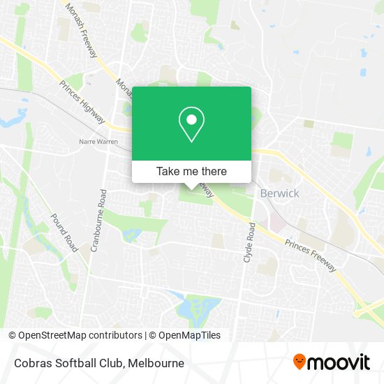 Cobras Softball Club map