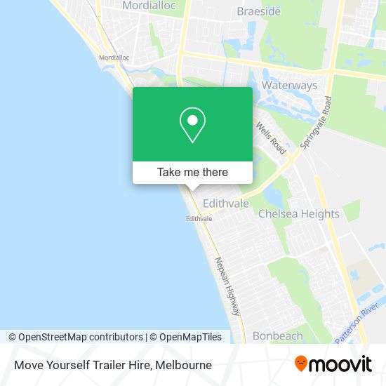 Move Yourself Trailer Hire map