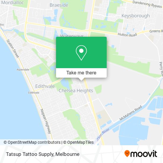 Tatsup Tattoo Supply map