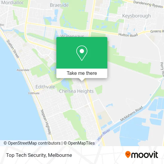 Mapa Top Tech Security