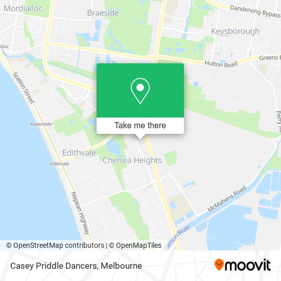 Casey Priddle Dancers map