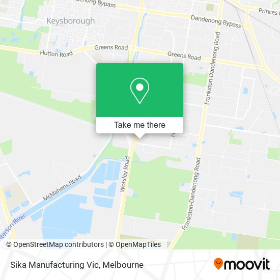 Sika Manufacturing Vic map