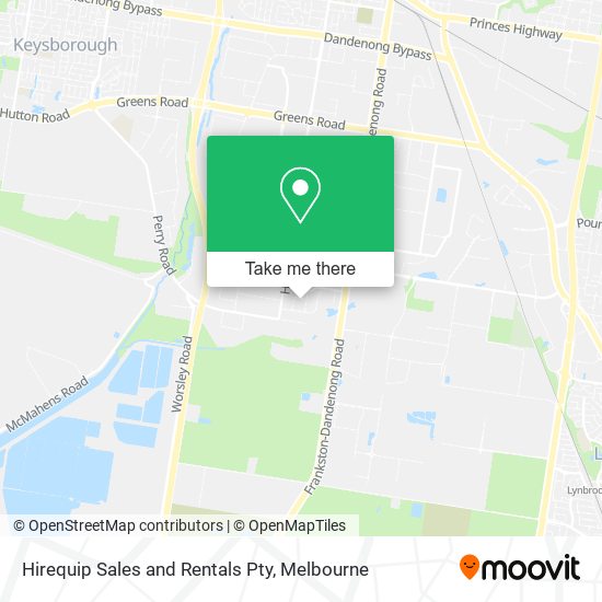 Hirequip Sales and Rentals Pty map