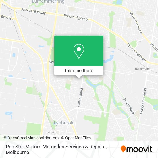 Mapa Pen Star Motors Mercedes Services & Repairs