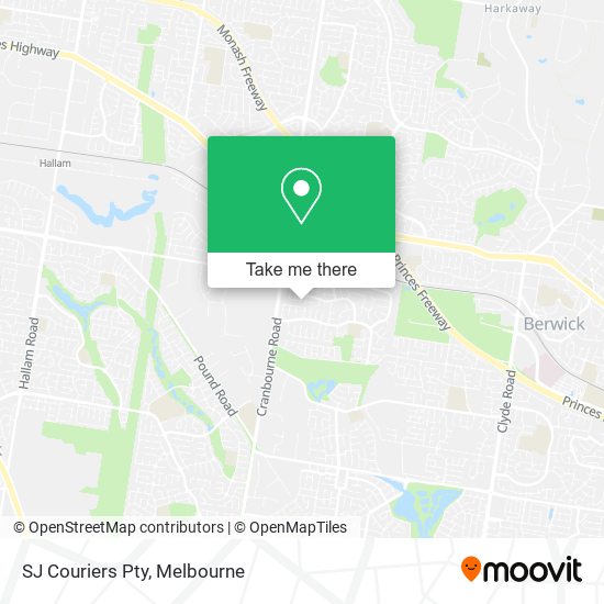 SJ Couriers Pty map