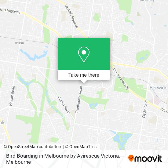 Bird Boarding in Melbourne by Avirescue Victoria map