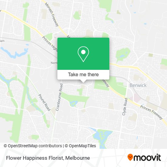 Flower Happiness Florist map