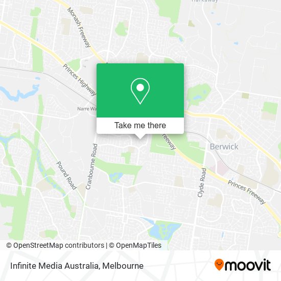 Infinite Media Australia map