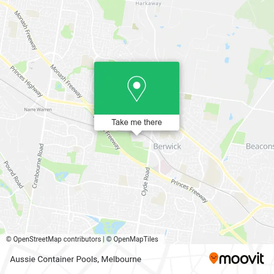 Mapa Aussie Container Pools