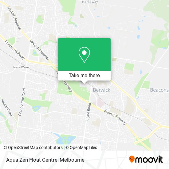 Mapa Aqua Zen Float Centre