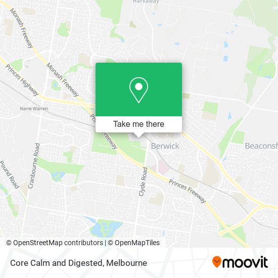 Core Calm and Digested map