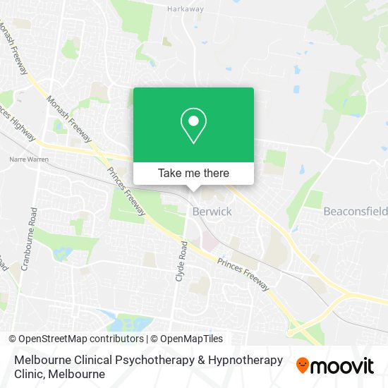 Melbourne Clinical Psychotherapy & Hypnotherapy Clinic map