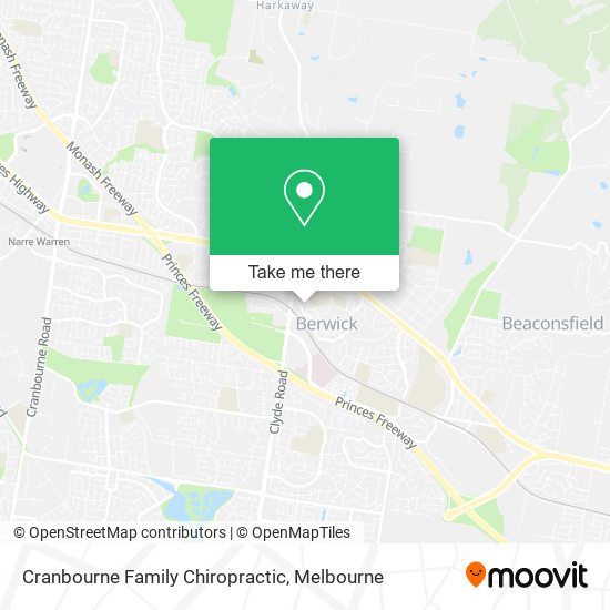 Cranbourne Family Chiropractic map