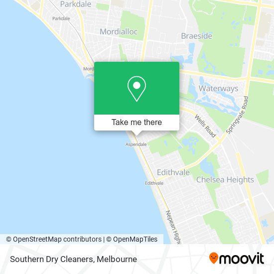 Mapa Southern Dry Cleaners