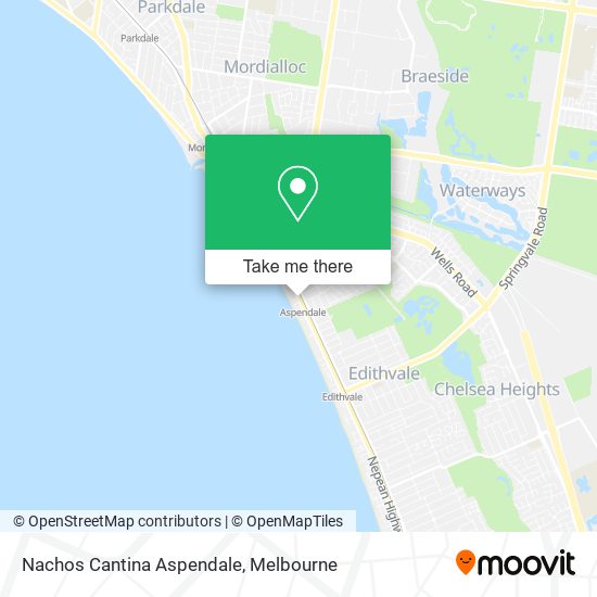 Nachos Cantina Aspendale map