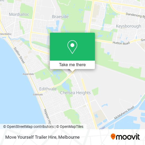 Move Yourself Trailer Hire map