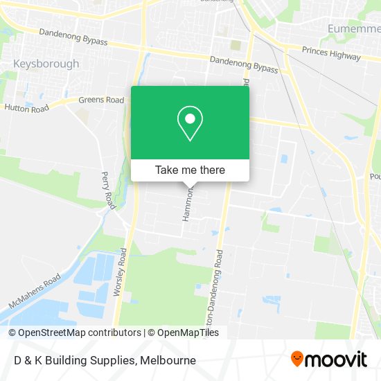 D & K Building Supplies map