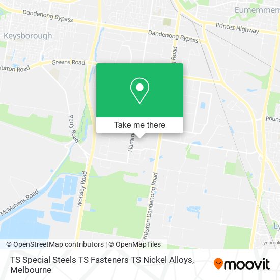 TS Special Steels TS Fasteners TS Nickel Alloys map