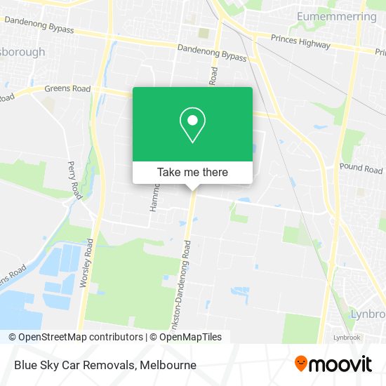 Mapa Blue Sky Car Removals