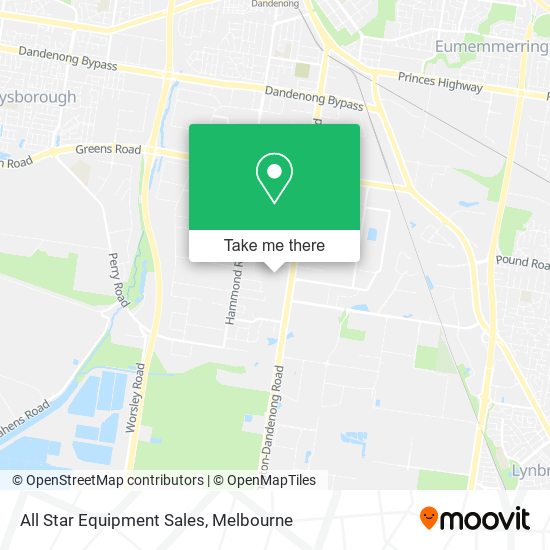 All Star Equipment Sales map